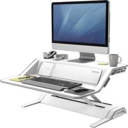 Fellowes Sitz-Steh Workstation Lotus DX Weiß Produktbild