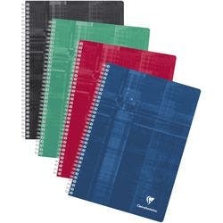 Clairefontaine Notizbuch DIN A4 Liniert Spiralbindung Pappe Grün Nicht perforiert 180 Seiten Produktbild