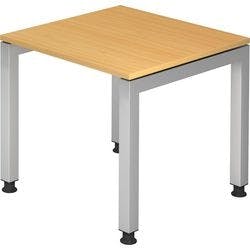 Hammerbacher J Serie Höhenverstellbar Höhenverstellbarer Schreibtisch Rechteckig Buche 4 Füße 800 (B) x 680 (H) mm Holz Produktbild