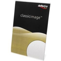 Deflecto Tischaufsteller DIN A4 L-Form 21 (B) x 6,9 (T) x 30,2 (H) cm Transparent Produktbild