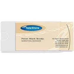 Djois Visitenkartentaschen 10106 Transparent Polypropylen 9,5 x 0.3 x 6 cm 10 Stück Produktbild