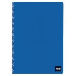 Elco Ringfix Notizbuch DIN A5 Kariert Spiralbindung Pappe Farbig sortiert Perforiert 100 Seiten 10 Stück à 50 Blatt Produktbild