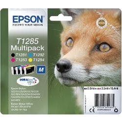 Epson T1285 Original Tintenpatrone C13T12854012 Schwarz, Cyan, Magenta, Gelb Multipack 4 Stück Produktbild