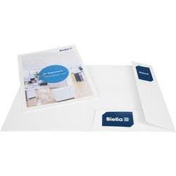 Biella Präsentationsmappe Pearl#1 DIN A4 Weiß Karton Produktbild