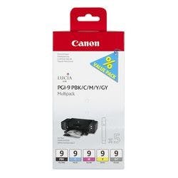 Canon PGI-9 Original Tintenpatrone Schwarz, Cyan, Magenta, Gelb, Grau Multipack 5 Stück Produktbild