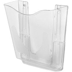 Deflecto DIN A4 Prospektständer Wandmontiert Transparent CP078YTCRY 25,6 x 10 x 26,1 cm Produktbild