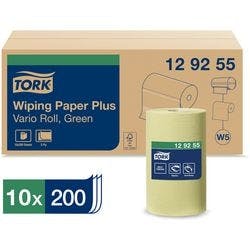 Tork Starke Mehrzweck Papierwischtücher W5, Grün, Saugfähig, Stabil, 2-lagig, 10 x 55 m Produktbild