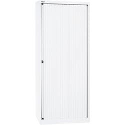 Bisley Rollladenschrank Stahl 4 Fachböden abschließbar 800 x 430 x 1.980 mm Verkehrsweiß Produktbild