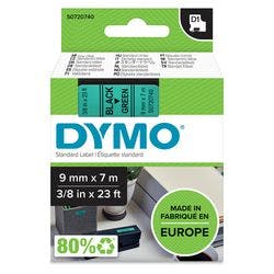 DYMO D1 40919 Schriftband  Schwarz auf Grün 9 mm x 7 m Produktbild