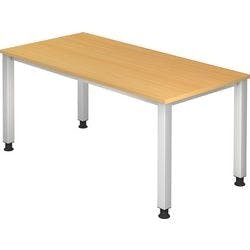 Hammerbacher Höhenverstellbar Schreibtisch Rechteckig Buche 4 Füße 800 (B) x 685 (H) mm Holz Produktbild