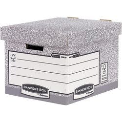 Bankers Box FastFold Archivbox Grau 33,5 (B) x 40,4 (T) x 29,2 (H) cm 10 Stück Produktbild