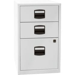 Bisley Home Beistellschrank PFA Home 3 Schübe Lichtgrau 413 x 400 x 672 mm Produktbild