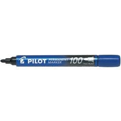 Pilot 100 Permanentmarker Fein Rundspitze 1 mm Blau Produktbild