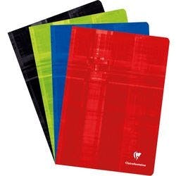 Clairefontaine A4 Fallgebunden Farbig sortiert Laminiert Pappe Cover Notizbuch Kariert 5 mm 40 Blatt Produktbild