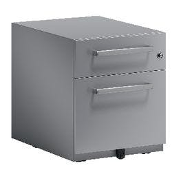 Bisley Rollcontainer Note 1 Schublade Silber 420 x 565 x 495 mm Produktbild