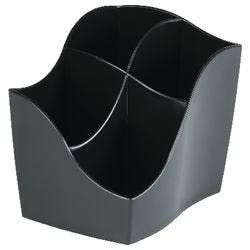 CEP Stifteköcher Ellypse Polystyrol Schwarz 11,8 x 8,9 x 9,8 cm Produktbild