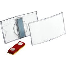 DURABLE Konvex Namensschilder Magnet 7,5 x 4 cm Acryl 25 Stück Produktbild