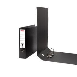 Viking Ordner DIN A3 75 mm Schwarz 2 Ringe Pappkarton Querformat Recycled Produktbild