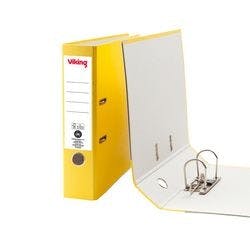 Viking Ordner DIN A4 75 mm Gelb 2 Ringe Pappkarton Matt Hochformat Produktbild