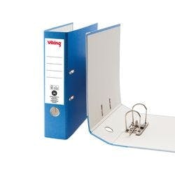 Viking Ordner DIN A4 75 mm Blau 2 Ringe Pappkarton Matt Hochformat Produktbild