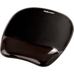 Fellowes Mauspad mit Handgelenkauflage Crystals Gel Schwarz Produktbild