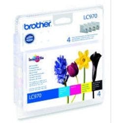Brother LC970VALBP Original Tintenpatrone Schwarz, Cyan, Magenta, Gelb Multipack 4 Stück Produktbild