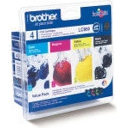 Brother LC980 Original Tintenpatrone Schwarz, Cyan, Magenta, Gelb Multipack 4 Stück Produktbild