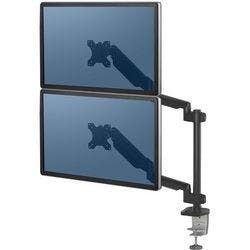 Fellowes Doppel Monitorarm Platinum Serie Stacking Höhenverstellbar 27 " Schwarz Produktbild