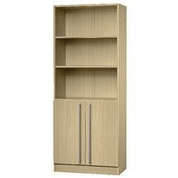 Hammerbacher Melaminharzbeschichtete Spanplatte Schrank 4 Fachböden 800 x 420 x 2.004 mm Braun Ahorn Produktbild