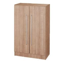 Hammerbacher Schrank Melaminharzbeschichtete Spanplatte 2 Fachböden 800 x 420 x 1.270 mm Walnuss Braun Produktbild