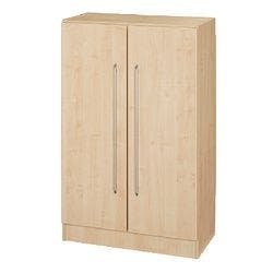 Hammerbacher Matrix Flügeltürenschrank Melaminharzbeschichtete Spanplatte 2 Fachböden 800 x 420 x 1.270 mm Ahorn Braun Produktbild