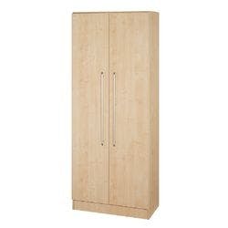Hammerbacher Matrix Flügeltürenschrank Melaminharzbeschichtete Spanplatte 4 Fachböden 800 x 420 x 2.004 mm Ahorn Braun Produktbild