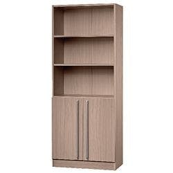 Hammerbacher Melaminharzbeschichtete Spanplatte Schrank 4 Fachböden 800 x 420 x 2.004 mm Braun Walnuss Produktbild