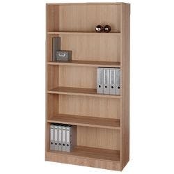 Hammerbacher Melaminharzbeschichtete Spanplatten Regal 4 Fachböden 1.000 x 400 x 2.004 mm Braun Walnuss Produktbild