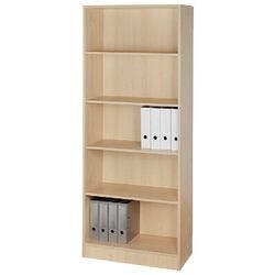 Hammerbacher Melaminharzbeschichtete Spanplatten Regal 4 Fachböden 800 x 400 x 2.004 mm Braun Ahorn Produktbild