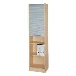 Hammerbacher Rollladenschrank Braun, Silber 500 x 400 x 2.004 mm Produktbild
