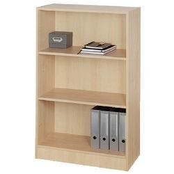 Hammerbacher Melaminharzbeschichtete Spanplatte Bücherregal 2 Fachböden 800 x 400 x 1.270 mm Braun Ahorn Produktbild