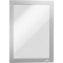 DURABLE DURAFRAME DIN A5 Inforahmen Selbstklebend Silber haftend Hartfolie 487123 23,6 (B) x 17,6 (H) cm 2 Stück Produktbild
