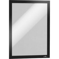 DURABLE DURAFRAME DIN A4 Inforahmen Selbstklebend, Magnetisch Schwarz Hartfolie 487201 23,4 (B) x 0,6 (T) x 32,6 (H) cm 2 Stück Produktbild