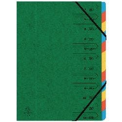 Exacompta Ordnungsmappe 54123E DIN A4 Grün Manilakarton 24 x 1 x 32 cm Produktbild