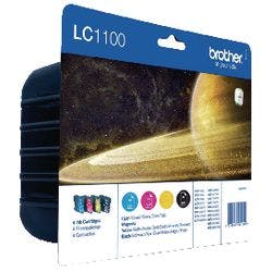 Brother LC1100HYVALBP Original Tintenpatrone Schwarz, Cyan, Magenta, Gelb Multipack 4 Stück Produktbild