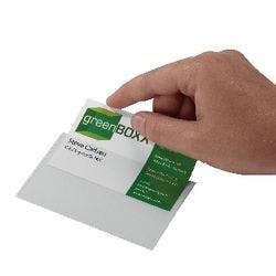 DURABLE Visitenkartentaschen Pocketfix Transparent Polyvinylchlorid 9 x 5,7 cm 100 Stück Produktbild