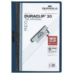 DURABLE Klemmmappe DURACLIP® DIN A4 Dunkelblau Produktbild