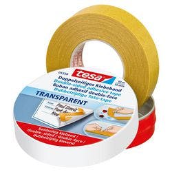 tesa Doppelseitiges Klebeband Transparent 15 mm (B) x 10 m (L) Vlies 5338 Produktbild