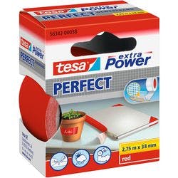 tesa Gewebeband extra Power Perfect Rot 38 mm (B) x 2,75 m (L) Stoff Produktbild