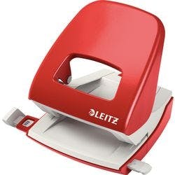Leitz NeXXt 2 Löcher Locher Metall 30 Blatt 5008 Rot Produktbild