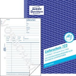 AVERY Zweckform Lieferschein 723 DIN A5 Perforiert N/A 50 Blatt Produktbild