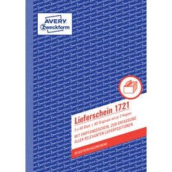 AVERY Zweckform Lieferschein 1721 DIN A5 Perforiert N/A 40 Blatt Produktbild