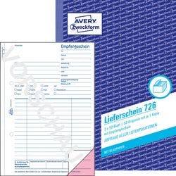 AVERY Zweckform Lieferschein 726 DIN A5 Perforiert N/A 50 Blatt Produktbild