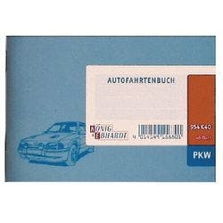 König & Ebhardt Fahrtenbuch 954K40 Hellblau 14,8 x 10,5 cm 40 Blatt Produktbild